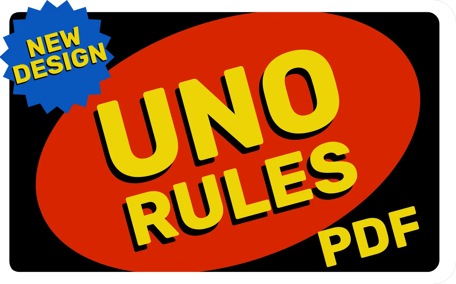 Uno rules pdf black new design
