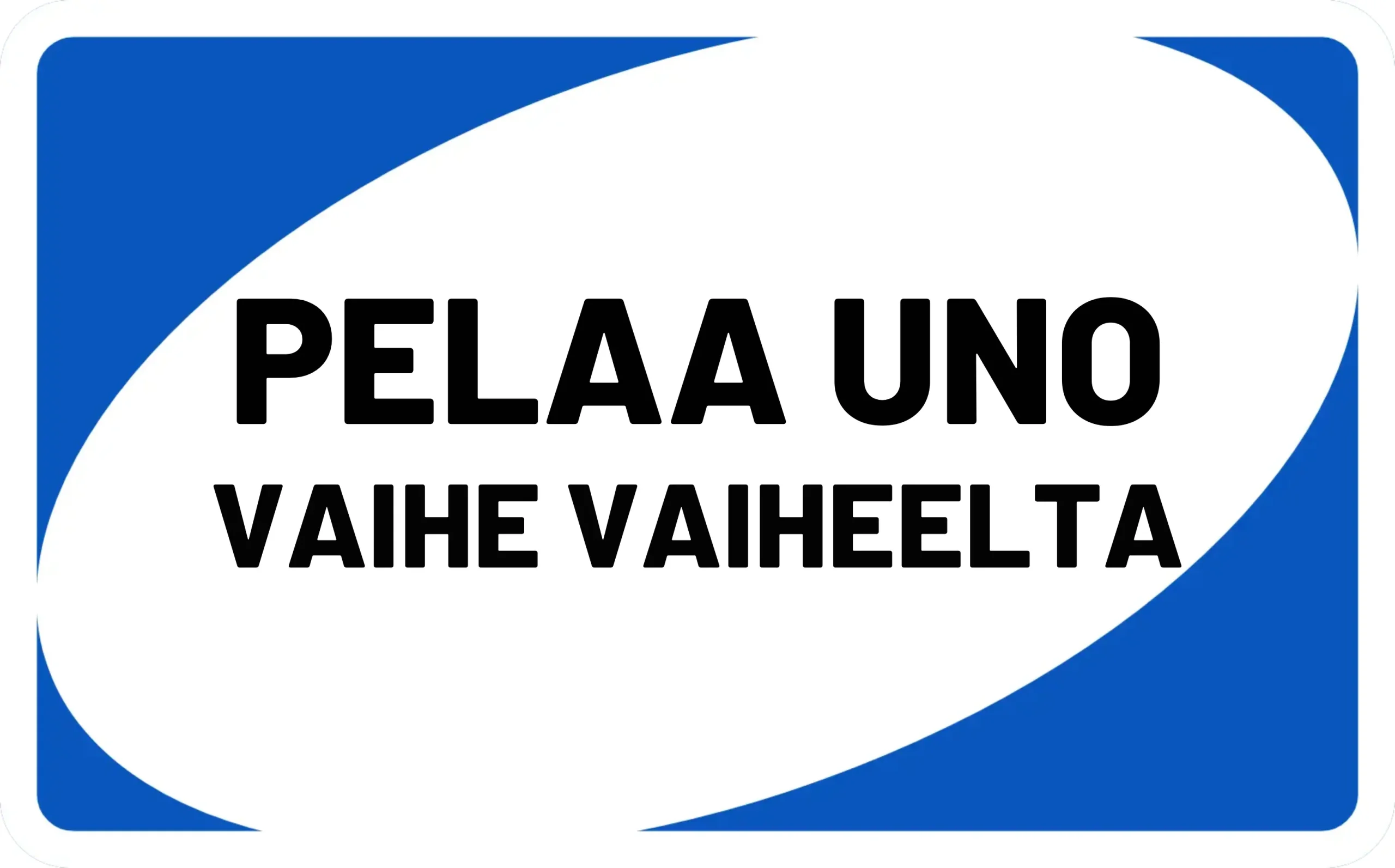 Pelaa Uno – vaihe vaiheelta (sininen kortti)