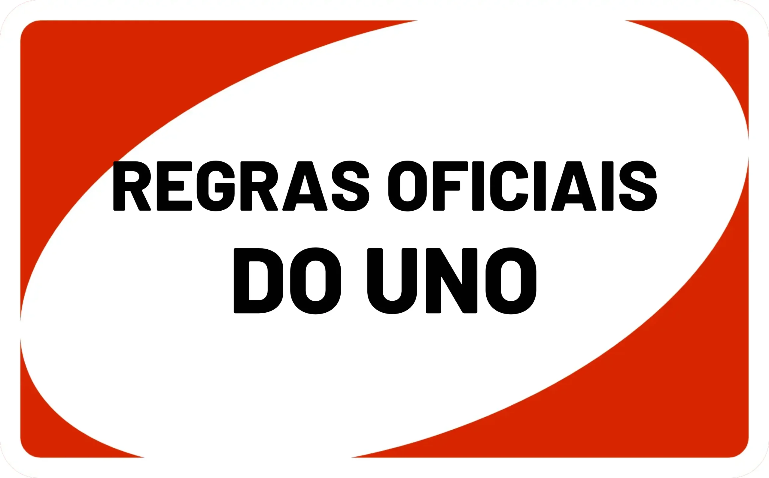 Regras oficiais do Uno com fundo de carta vermelha