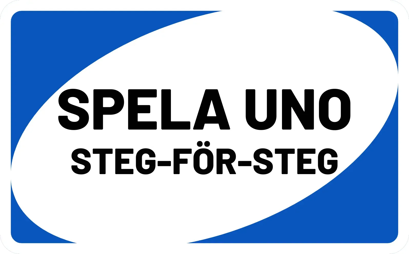 spela uno steg-för-steg blått kort