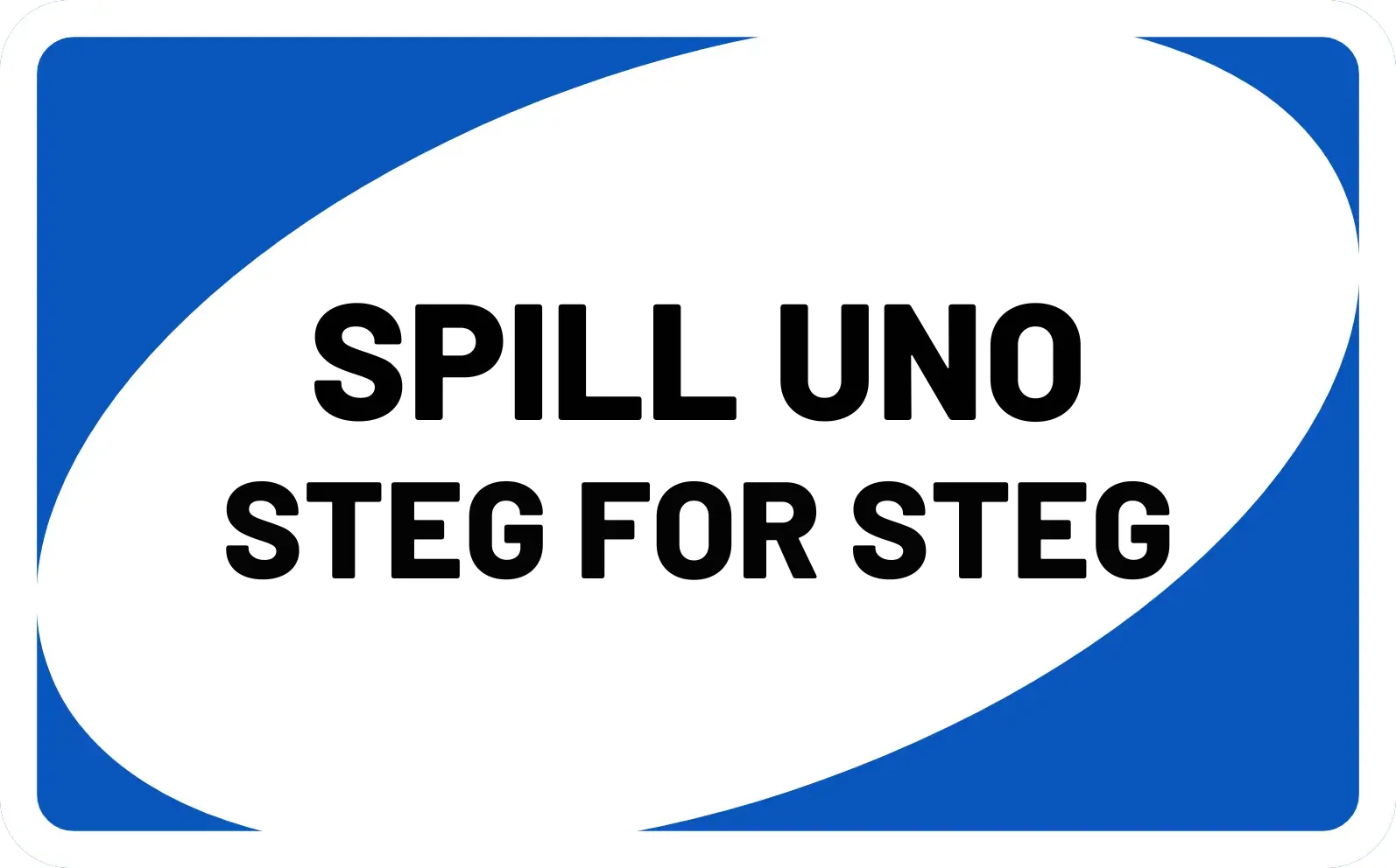 spill uno steg-for-steg blått kort