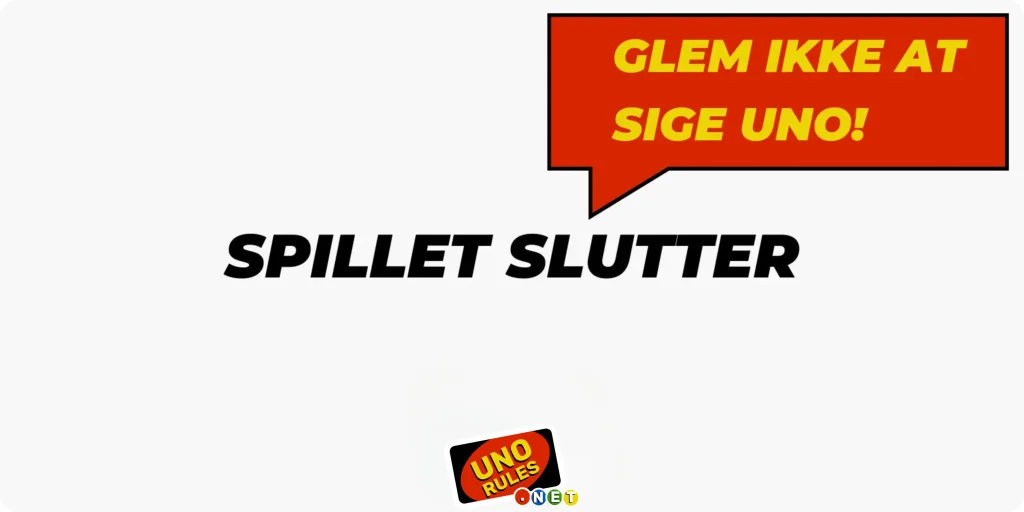 spillet slutter